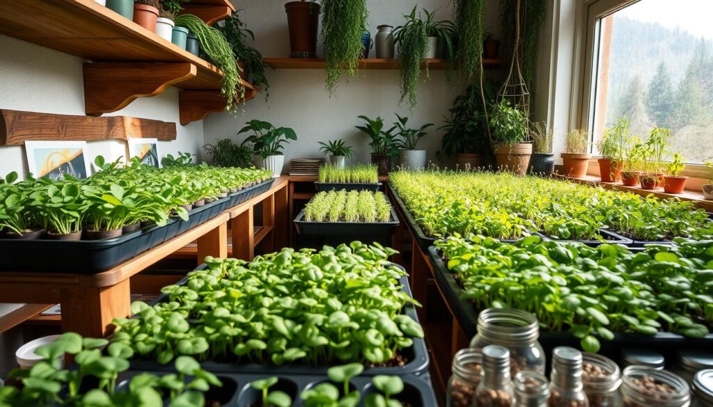 sustainable living microgreens